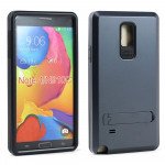 Wholesale Samsung Galaxy Note 4 Strong Armor Hybrid with Stand (Navy Blue)